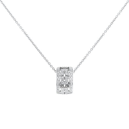 [ECHO ]PARENTESI NECKLACE SILVER DIAMOND