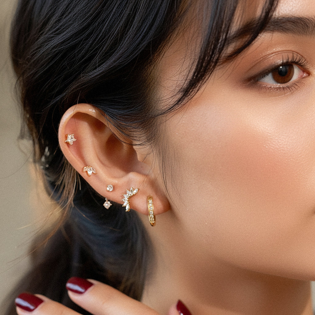 [Echo Fine]Essential Diamond Earrings Bundle