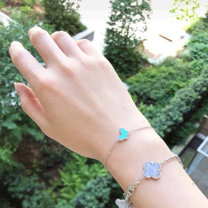 [ECHO ]BUTTERFLY TURQUOISE BUTTERFLY BRACELET SILVER