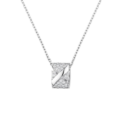 [ECHO ]LIENS EVIDENCE DIAMOND PAVED NECKLACE
