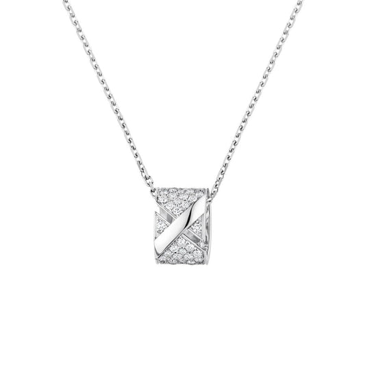 [ECHO ]LIENS EVIDENCE DIAMOND PAVED NECKLACE