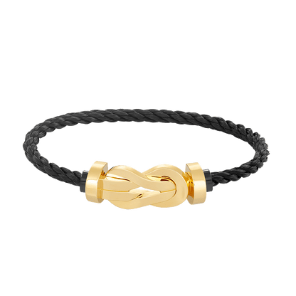 [ECHO ]CHANCE LARGE 8 FIGURE BUCKLE NO DIAMOND BRACELET GOLD