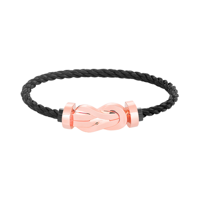 [ECHO ]CHANCE LARGE 8 FIGURE BUCKLE NO DIAMOND BRACELET ROSE GOLD