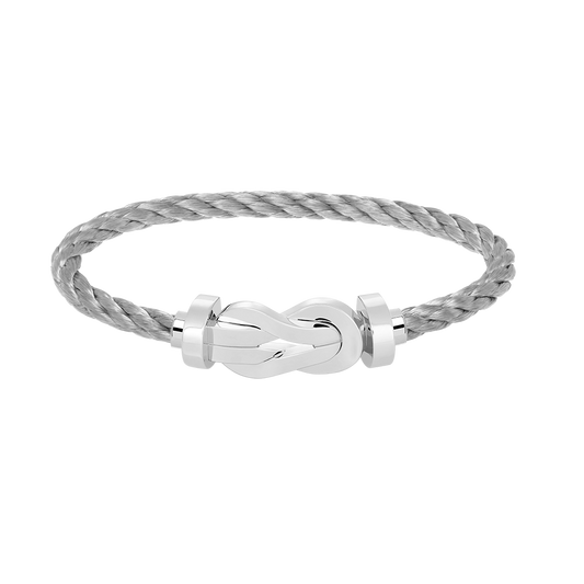 [ECHO ]CHANCE LARGE 8 FIGURE BUCKLE NO DIAMOND BRACELET SILVER