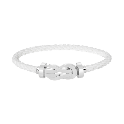 [ECHO ]CHANCE LARGE 8 FIGURE BUCKLE NO DIAMOND BRACELET SILVER