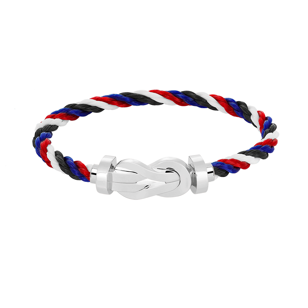 [ECHO ]CHANCE LARGE 8 FIGURE BUCKLE NO DIAMOND BRACELET SILVER