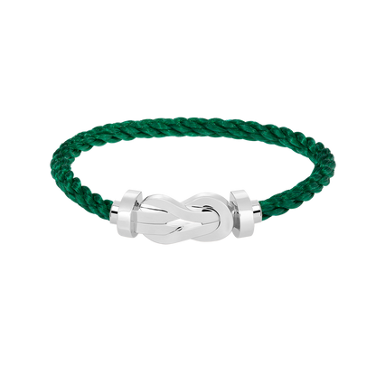 [ECHO ]CHANCE LARGE 8 FIGURE BUCKLE NO DIAMOND BRACELET SILVER