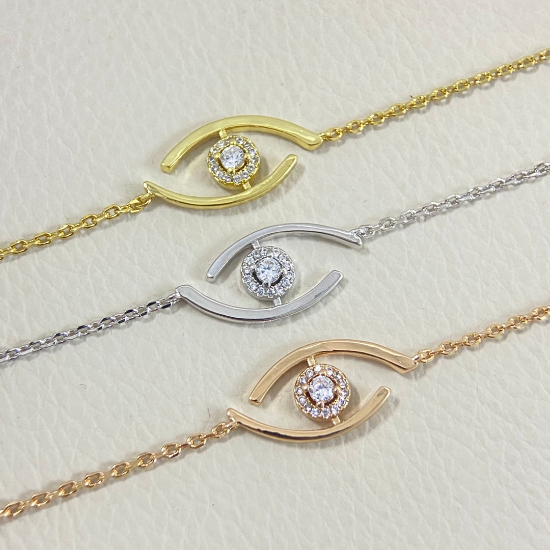[ECHO]Lucky Eye Pave-Set Diamond Bracelet