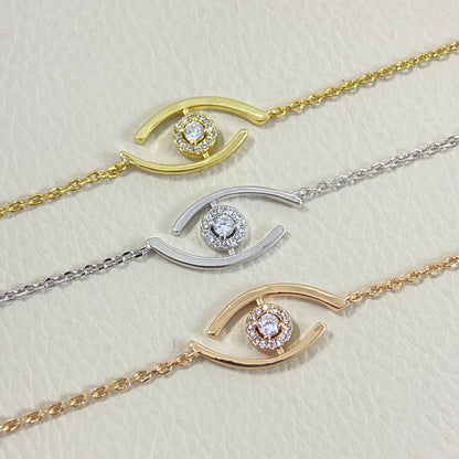 [ECHO]Lucky Eye Pave-Set Diamond Bracelet