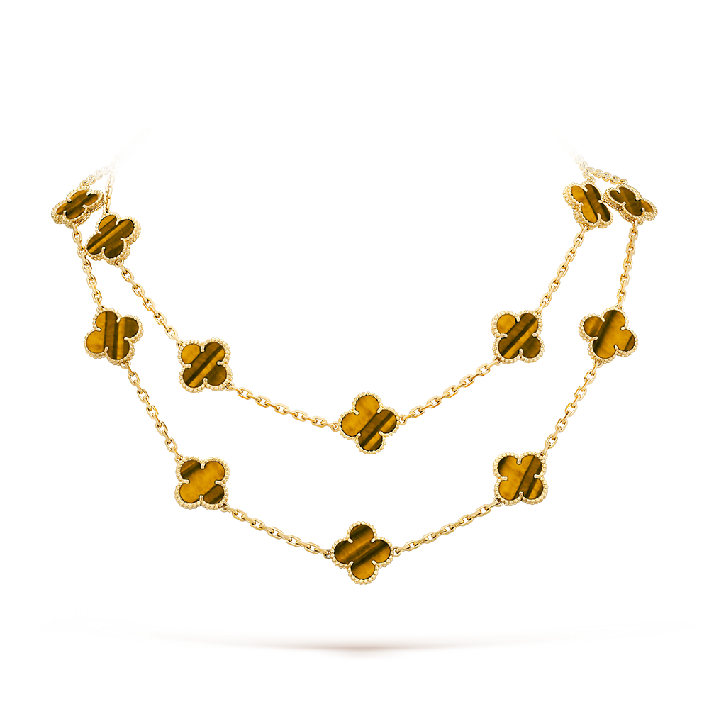 [ECHO ]CLOVER 20 MOTIFS TIGER EYE ROSE GOLD