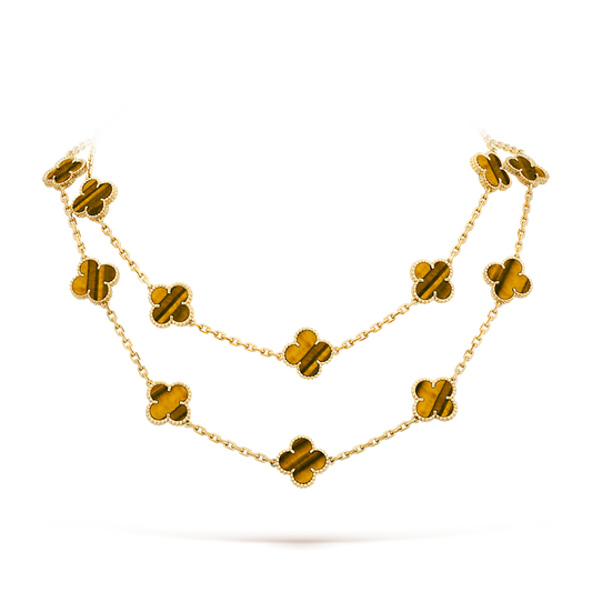 [ECHO ]CLOVER 20 MOTIFS TIGER EYE ROSE GOLD