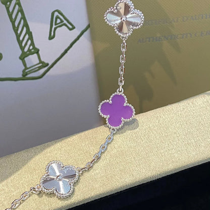 [ECHO ] CLOVER 5 MOTIF VIOLET BRACELET COLLECTION