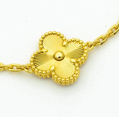 [ECHO ]CLOVER BRACELET 5 MOTIFS GOLD DIAMOND