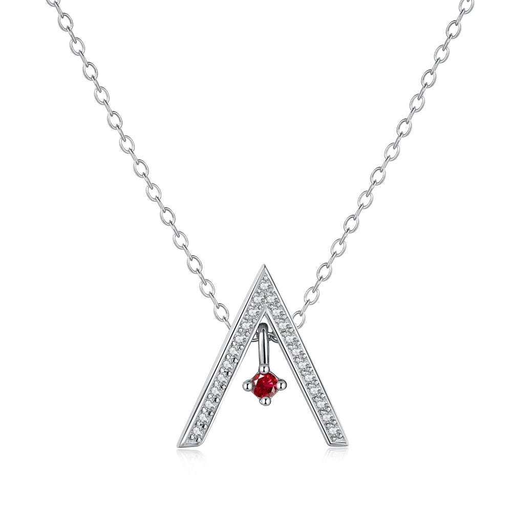 [ECHO ]Sparkling "A" Shape Necklace