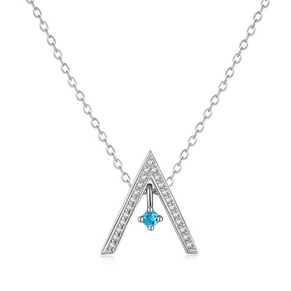 [ECHO ]Sparkling "A" Shape Necklace