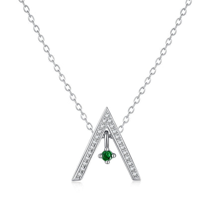 [ECHO ]Sparkling "A" Shape Necklace