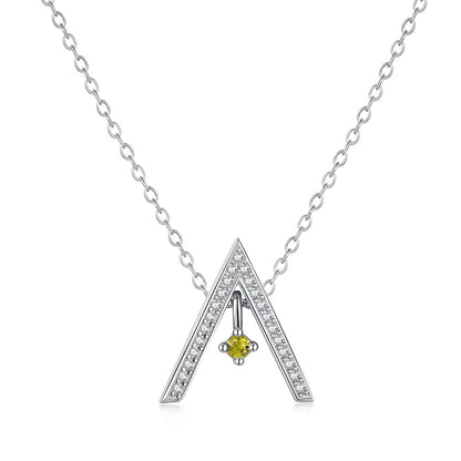 [ECHO ]Sparkling "A" Shape Necklace