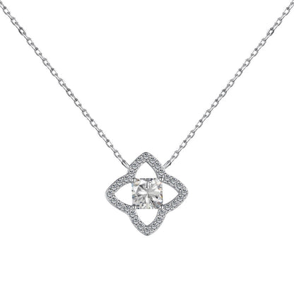 [ECHO ]Exquisite Flower Shape Princess Cut Necklace
