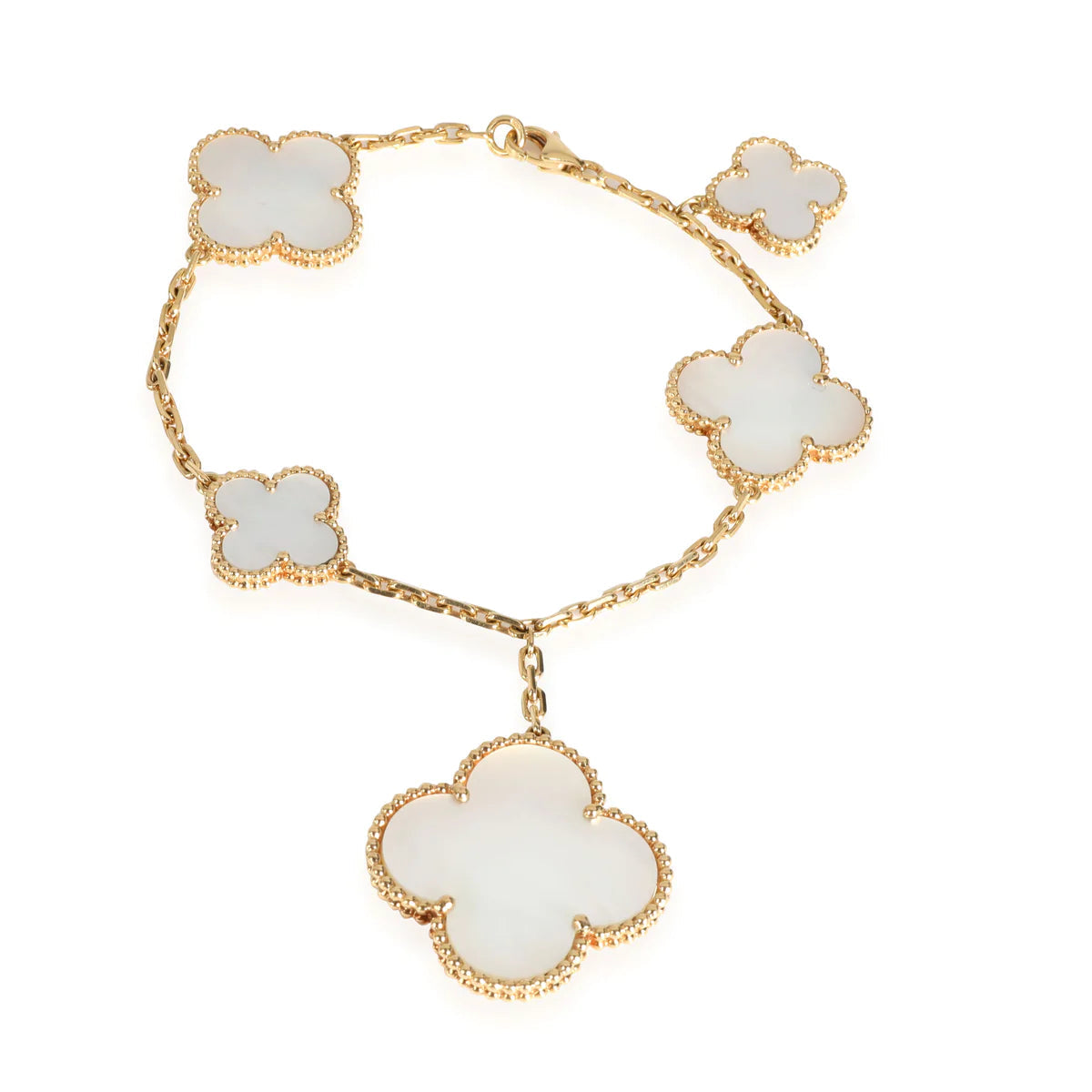 [ECHO ]MAGIC CLOVER MOP GOLD BRACELET 5 MOTIFS