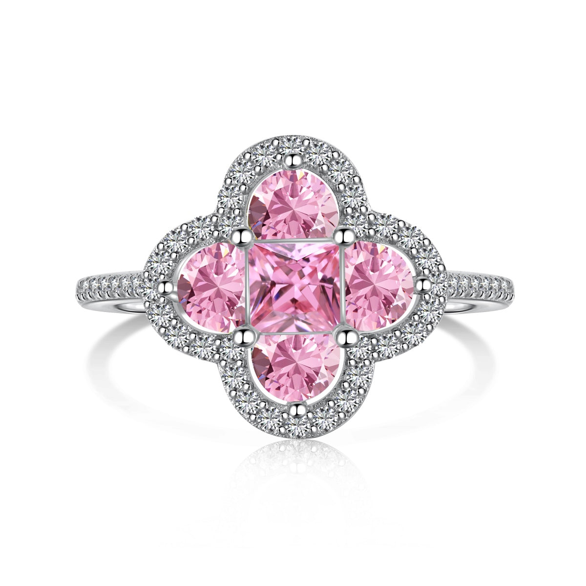 [ECHO ]Luxurious Eternity Flower Shape Banquet Ring