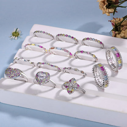 [ECHO ]Delicate Ebullient Heart Shape Wedding Ring