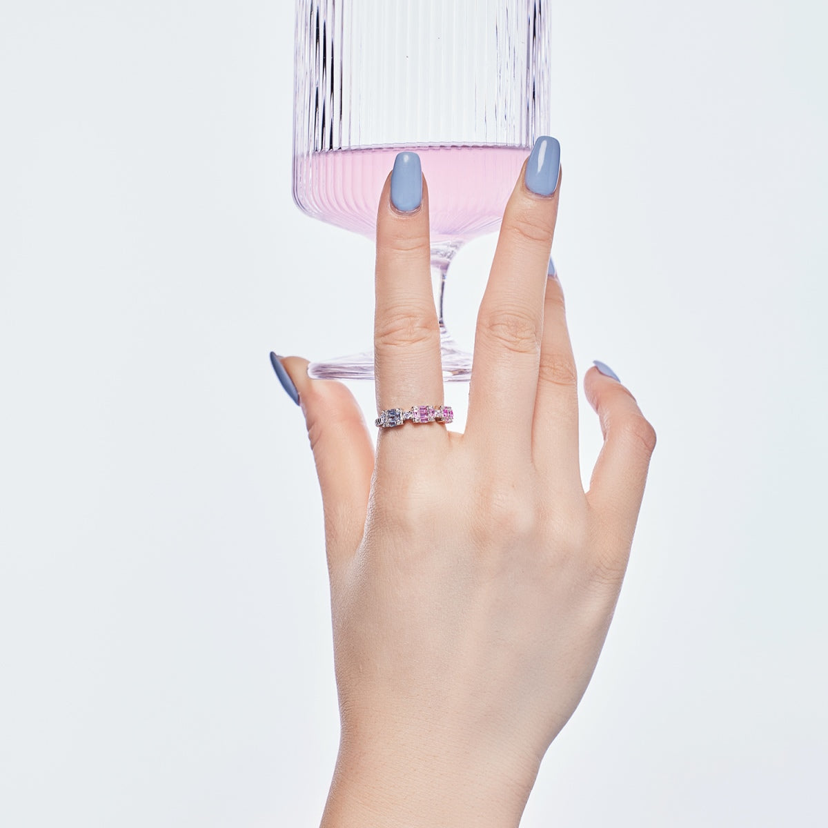 [ECHO ]Unique Colorful Emerald Cut Party Ring