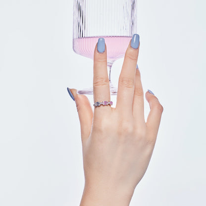 [ECHO ]Unique Colorful Emerald Cut Party Ring