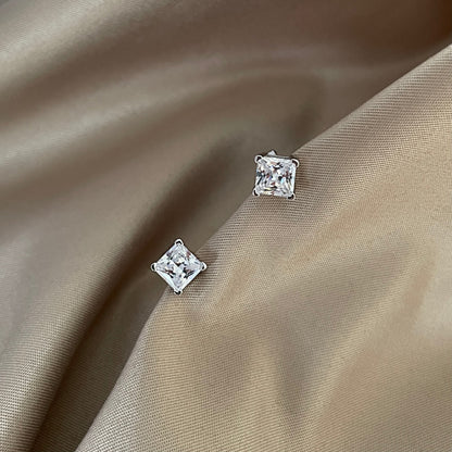 [ECHO ]Delicate Square Shape Earrings