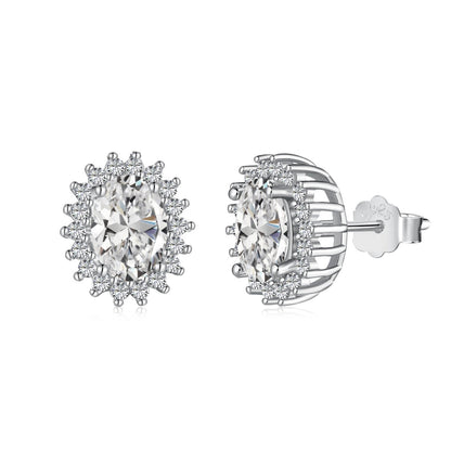 [ECHO ]Delicate Radiant Oval Cut Daily Earrings