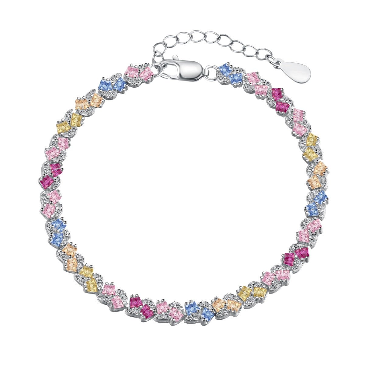 [ECHO ]Ornate Colorful Flower Shape Party Bracelet