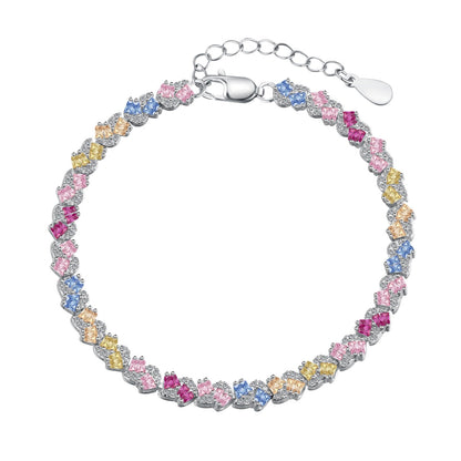 [ECHO ]Ornate Colorful Flower Shape Party Bracelet