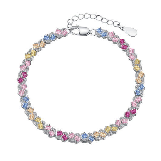 [ECHO ]Ornate Colorful Flower Shape Party Bracelet
