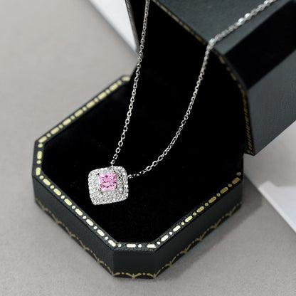[ECHO ]Sparkling Asscher Cut Necklace