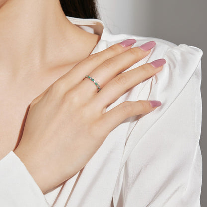 [ECHO ]Sparkling Vibrant Round Shape Daily Ring