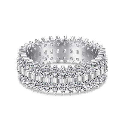 [ECHO ]Ornate Colorful Radiant Cut Daily Ring