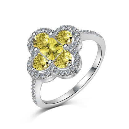[ECHO ]Luxurious Eternity Flower Shape Banquet Ring