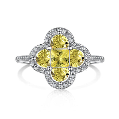 [ECHO ]Luxurious Eternity Flower Shape Banquet Ring