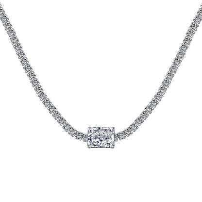 [ECHO ]2.0 carat Ornate Emerald Cut Necklace
