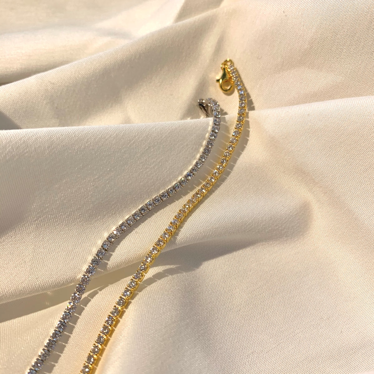 [ECHO ]Radiant Shinning Princess Cut Tennis Bracelet