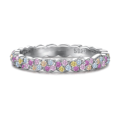 [ECHO ]Dainty Ebullient Round Cut Daily Ring