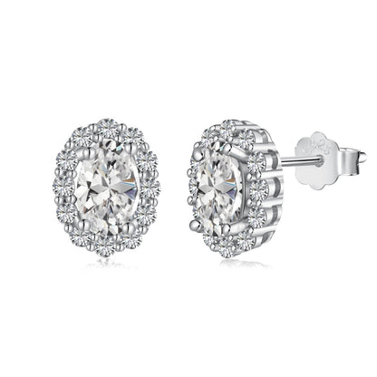 [ECHO ]Delicate Unique Oval Cut Daily Earrings