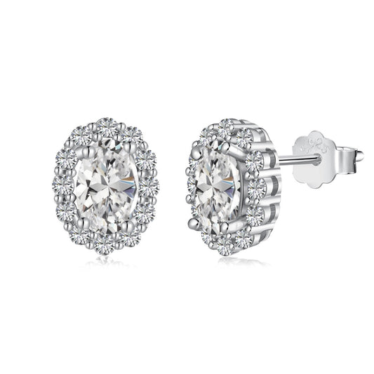 [ECHO ]Delicate Unique Oval Cut Daily Earrings