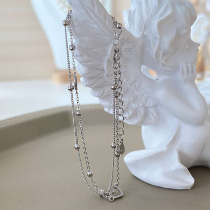 [ECHO ]Dainty Double Layer Love Heart Bracelet