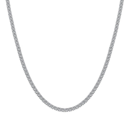 [ECHO ]Delicate Round Shape Tennis Necklace