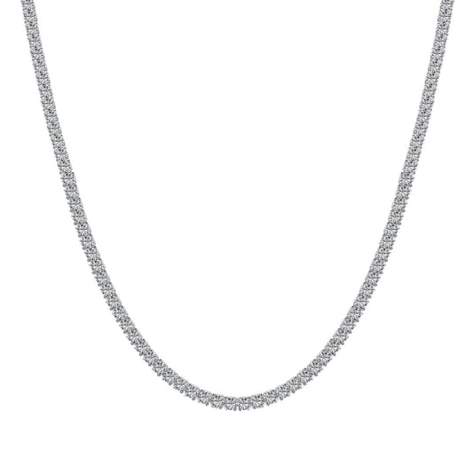 [ECHO ]Delicate Round Shape Tennis Necklace