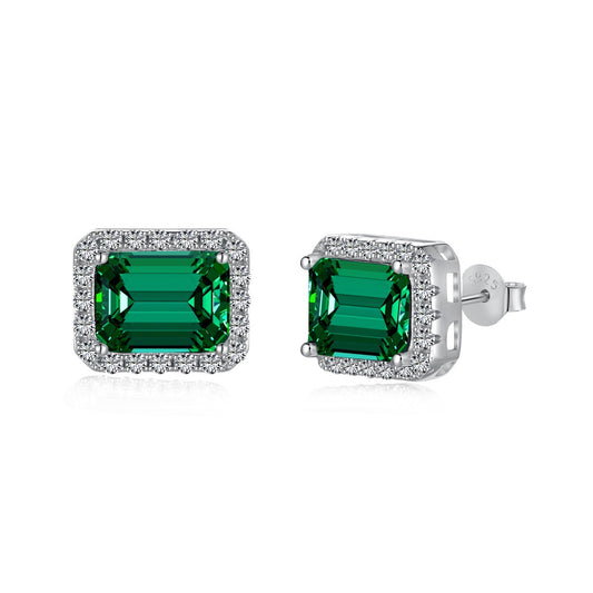 [ECHO ]Luxurious Dainty Emerald Cut Banquet Earrings