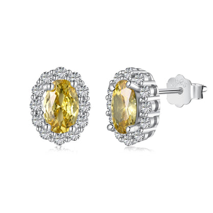 [ECHO ]Delicate Unique Oval Cut Daily Earrings