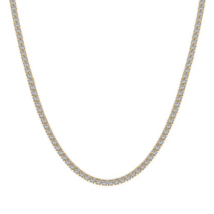 [ECHO ]Delicate Round Shape Tennis Necklace