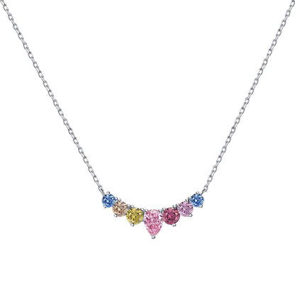 [ECHO ]Dainty Colorful Heart Necklace