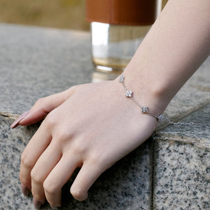[ECHO ]Four-Leaf Clover Hollow Butterfly Bracelet